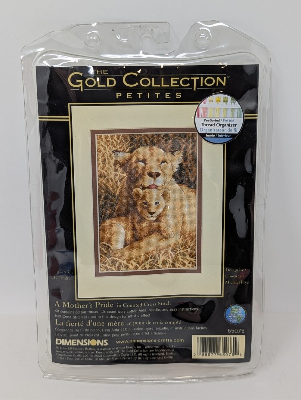 Dimensions Gold Collection Petites Lion Cub "A Mother's Pride" Cross Stitch Kit